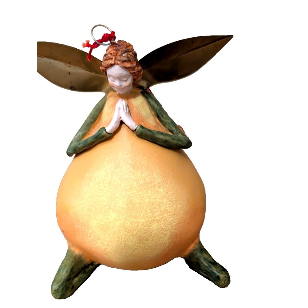 VINTAGE Dept 56 - Tutti Frutti Pear Fairy Trinket Box